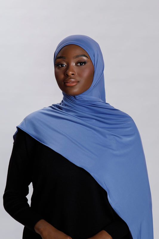 Liquid Jersey Denim Blue